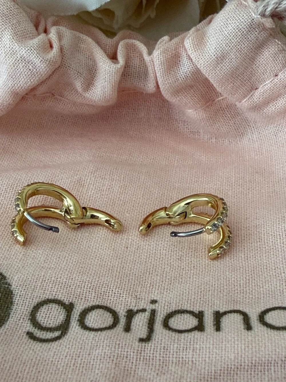 Gorjana Shimmer Double Huggie Earrings